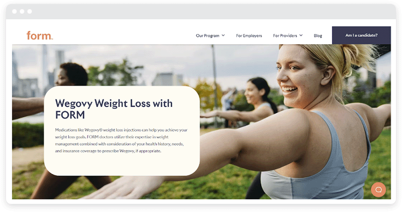 A photo of women exercising in a weight loss advertisement.